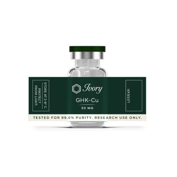 GHK-Cu Copper Peptide — Ivory research vial