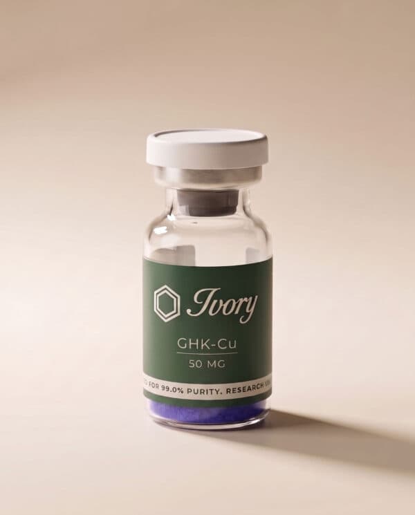 GHK-Cu Copper Peptide — Ivory research vial