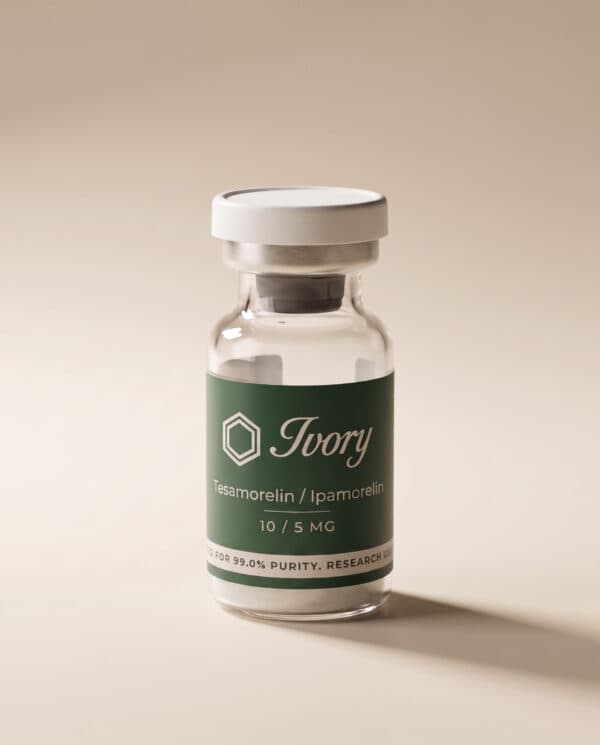 Tesamorelin + Ipamorelin Blend — Ivory research vial